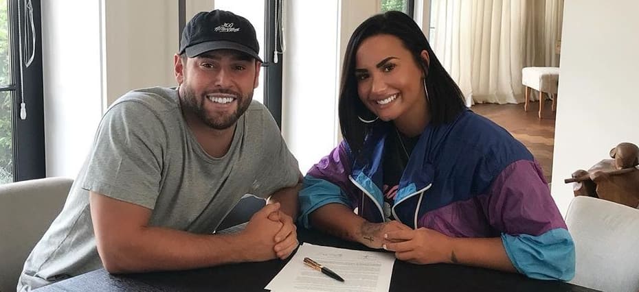 Demi Lovato, Scooter Braun,
