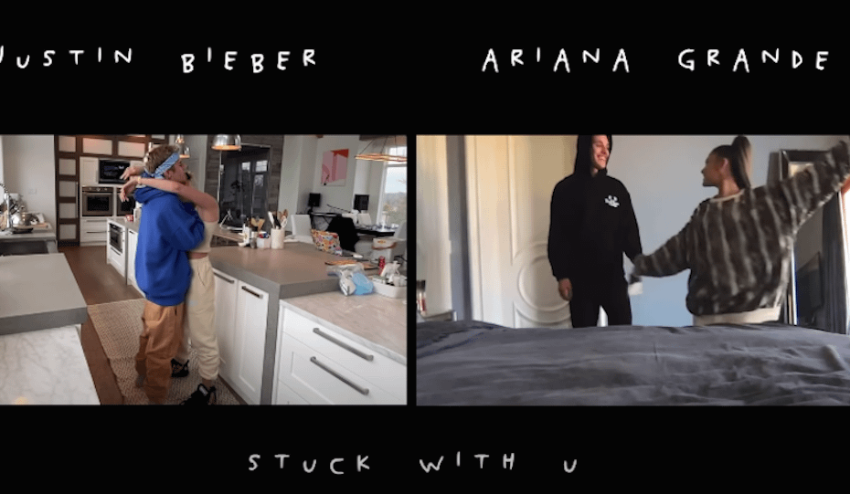 Ariana Grande, Justin Bieber, "Stuck with You"