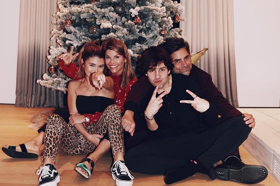 Olivia Jade with Lori Loughlin, John Stamos and David Dobrik for YouTube Video