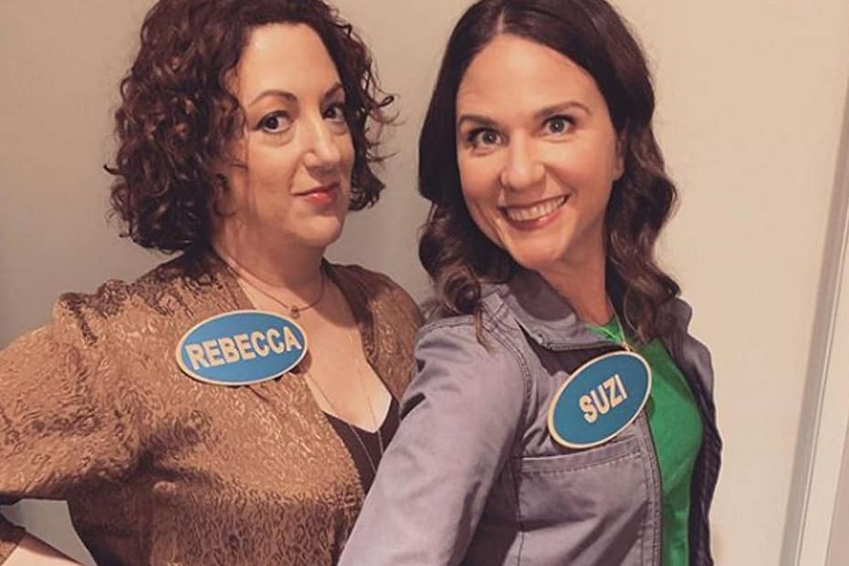 Rebecca and Suzi on Celebrity Family Feud