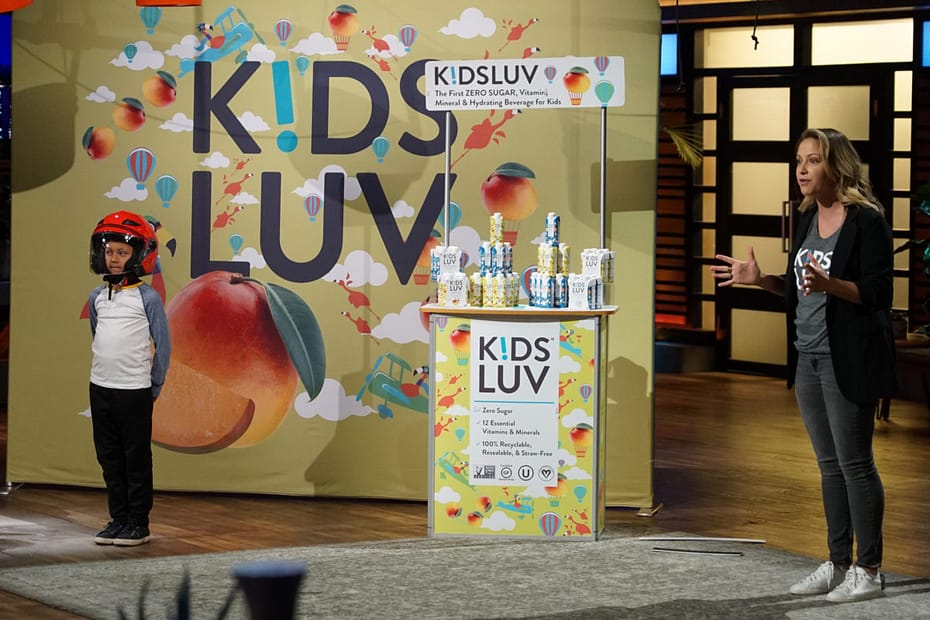 Ashli Jelinek from K!DS LUV Drink on Shark Tank