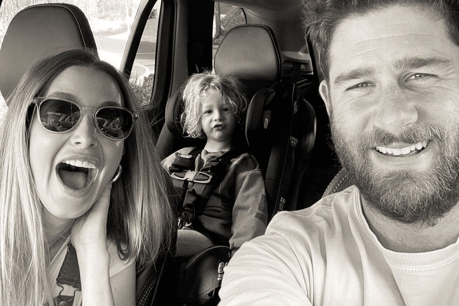 Whitney Port and her husband and child